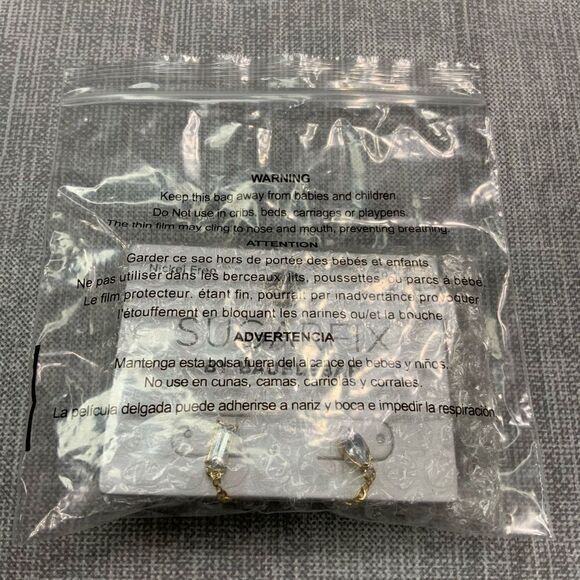 SUGARFIX by BaubleBar Crystal Link Earring Chain - Picture 6 of 8